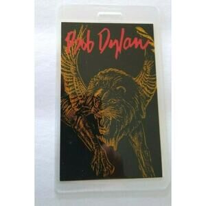 Bob Dylan Backstage Pass Lion With Wings Original 1992 Folk Rock Music Tour